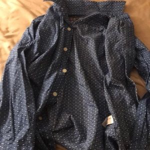Blue ariat medium boys shirt